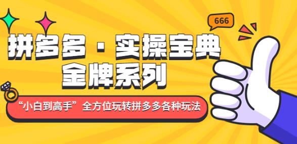 拼多多·实操宝典：金牌系列“小白到高手”带你全方位玩转拼多多各种玩法-成长印记