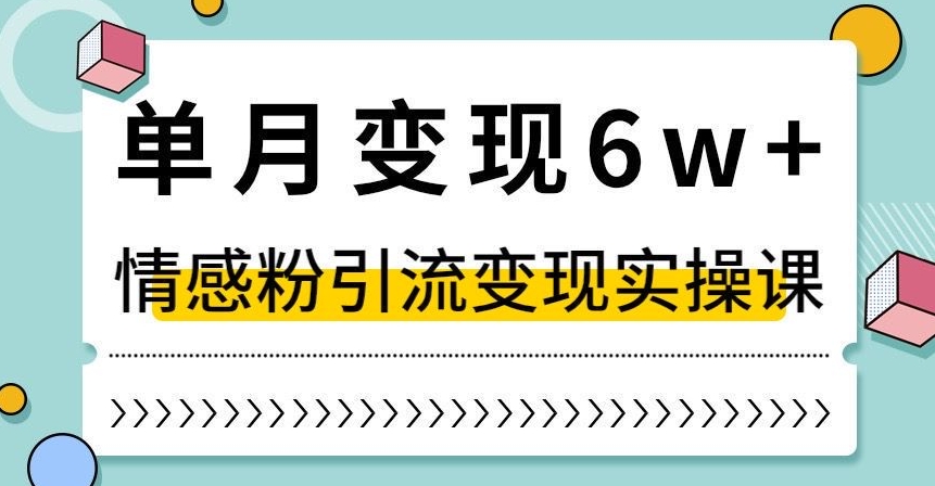 单月变现6W+，抖音情感粉引流变现实操课，小白可做，轻松上手，独家赛道【揭秘】-成长印记