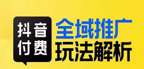 抖音付费全域推广玩法解析，抓住平台红利，小付费撬动大流量-成长印记