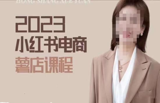 2023小红书电商课，新手小白从0~1玩转小红书薯店电商-成长印记