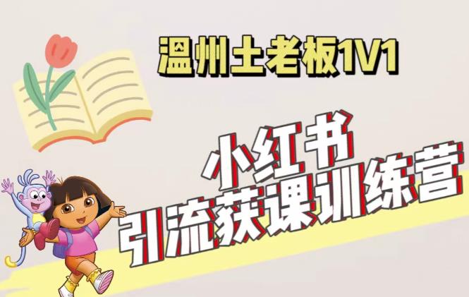 小红书1对1引流获客训练营：账号、内容、引流、成交（价值3999元）-成长印记