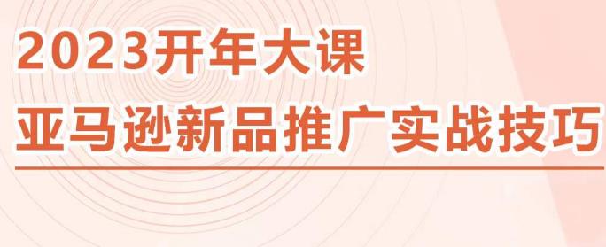 2023亚马逊新品推广实战技巧，线下百万美金课程的精简版，简单粗暴可复制，实操性强的推广手段-成长印记