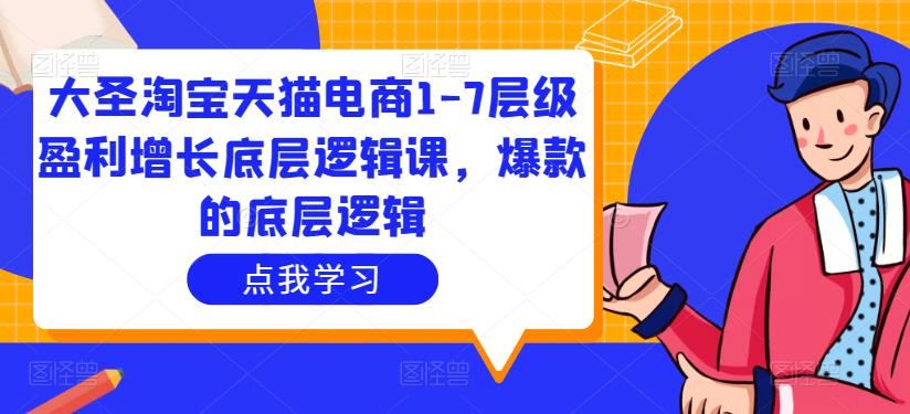 大圣淘宝天猫电商1-7层级盈利增长底层逻辑课，爆款的底层逻辑-成长印记