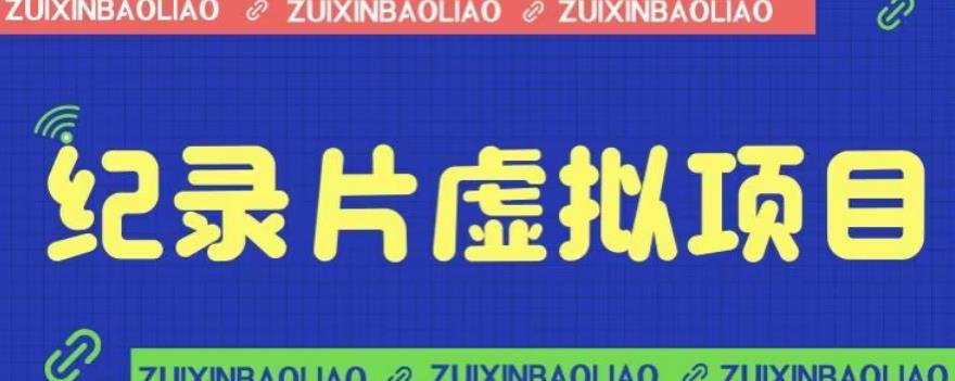 价值1280的蓝海纪录片虚拟项目，保姆级教学，轻松日入600+【揭秘】-成长印记