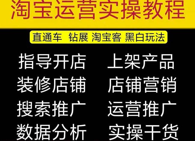 2023淘宝开店教程0基础到高级全套视频网店电商运营培训教学课程-成长印记