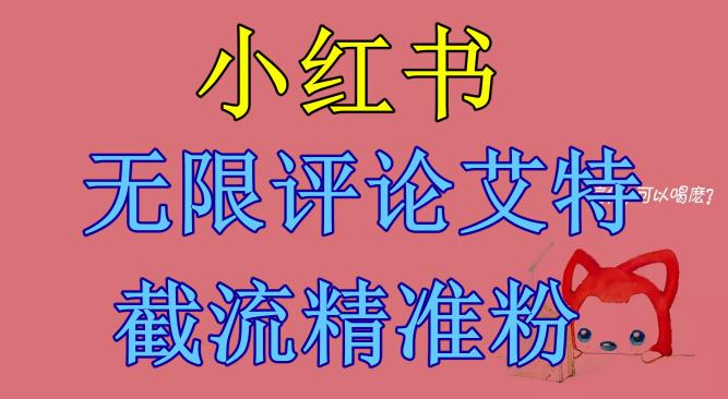 小红书无限评论艾特截流精准粉（软件+教程）-成长印记