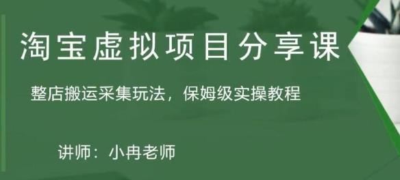 淘宝虚拟整店搬运采集玩法分享课：整店搬运采集玩法，保姆级实操教程-成长印记