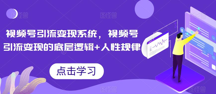 视频号引流变现系统，视频号引流变现的底层逻辑+人性规律-成长印记