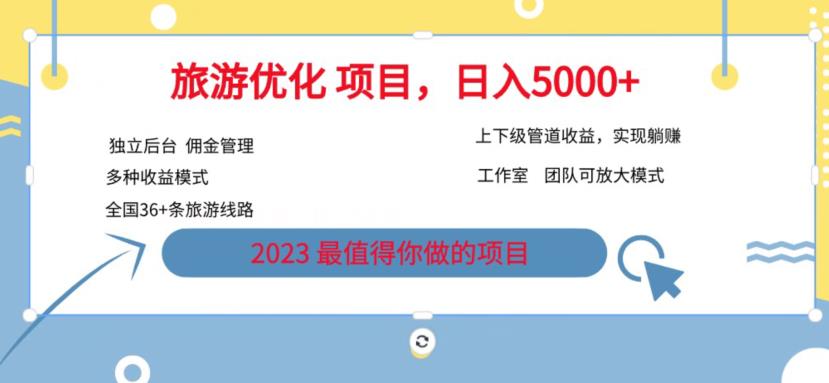 7.22旅游项目最新模式，独立后台+全国35+线路，日入5000+【揭秘】-成长印记