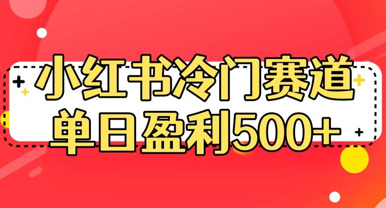 小红书冷门赛道，单日盈利500+【揭秘】-成长印记