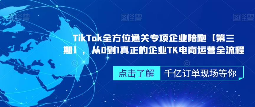 ‎TikTok全方位通关专项企业陪跑【第三期】，从0到1真正的企业TK电商运营全流程-成长印记