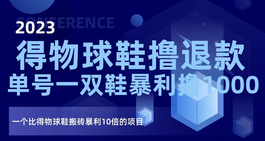 2023得物球鞋撸退款，单号一双鞋暴利撸1000，一个比得物球鞋搬砖暴利10倍的项目【揭秘】-成长印记