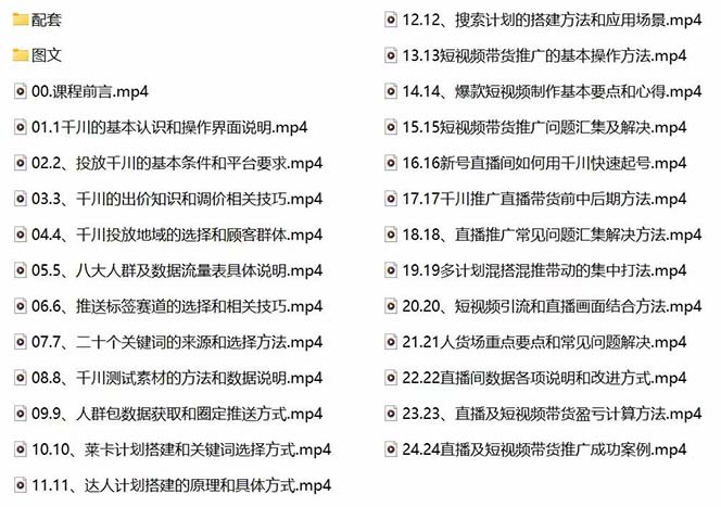 2023巨量千川小白到高手：推广逻辑 计划搭建 搭建思路等(教程+图文+配套)-第2张图片-小彬网