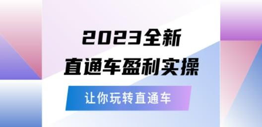 2023全新直通车·盈利实操：从底层，策略到搭建，让你玩转直通车-成长印记