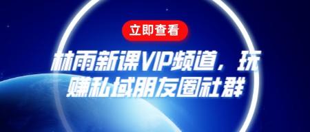 林雨新课VIP频道，玩赚私域朋友圈社群-成长印记