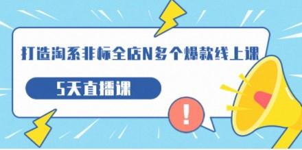 打造-淘系-非标全店N多个爆款线上课，5天直播课（19期）-成长印记