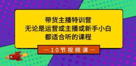 带货主播特训营：无论是运营或主播或新手小白，都适合听的课程-成长印记