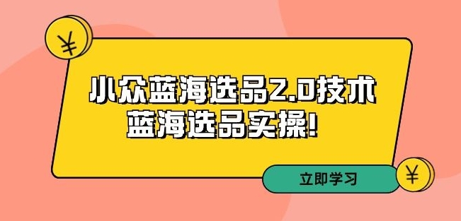 掌握拼多多小众蓝海选品2.0：打造你的电商金矿拼多多蓝海选品2.0-成长印记