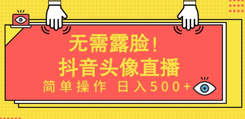 无需露脸，Ai头像直播项目，简单操作日入500+【揭秘】-成长印记