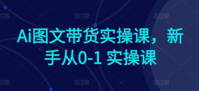 Ai图文带货实操课，新手从0-1 实操课-成长印记