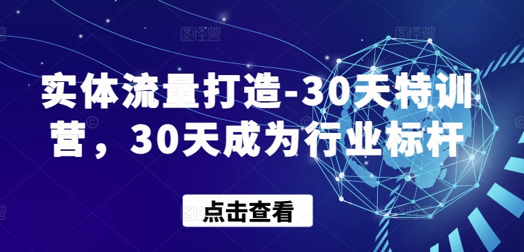 实体流量打造-30天特训营，30天成为行业标杆-成长印记