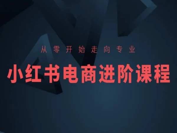 从零开始走向专业，小红书电商进阶课程-成长印记