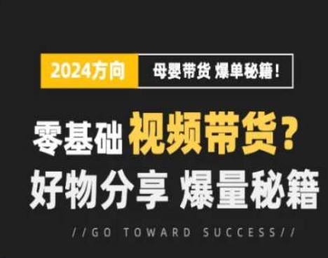 短视频母婴赛道实操流量训练营，零基础视频带货，好物分享，爆量秘籍-成长印记