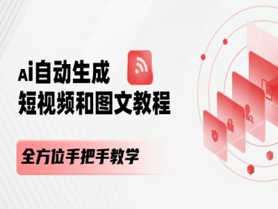 AI自动生成短视频和图文课程，全方位手把手教学-成长印记