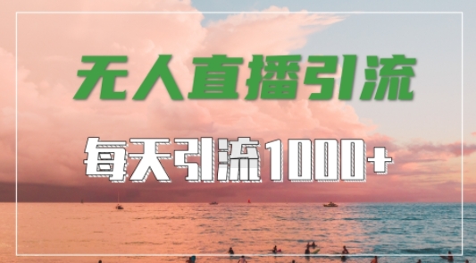 抖音快手视频号全平台通用，无人直播引流法，超暴力引流1000+高质量精准创业粉【揭秘】-成长印记