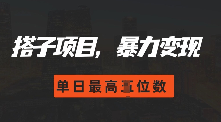 2024搭子玩法，0门槛，暴力变现，单日最高破四位数【揭秘】-成长印记