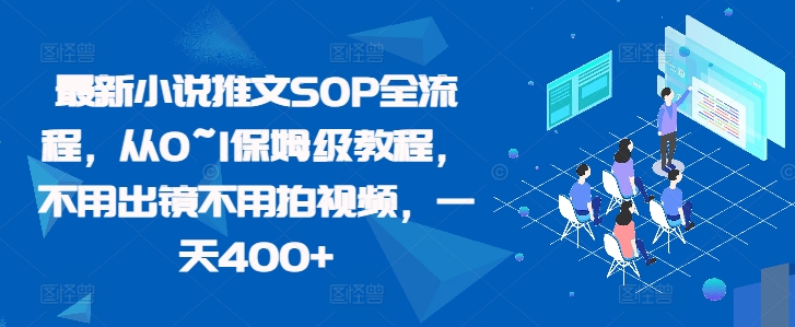 最新小说推文SOP全流程，从0~1保姆级教程，不用出镜不用拍视频，一天400+-成长印记