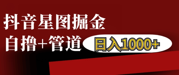 抖音星图掘金自撸，可以管道也可以自营，日入1k【揭秘】-成长印记