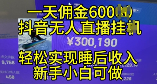 2024年11月抖音无人直播带货挂JI，小白的梦想之路，全天24小时收益不间断实现真正管道收益【揭秘】-成长印记