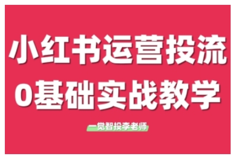 小红书运营投流，小红书广告投放从0到1的实战课，学完即可开始投放-成长印记