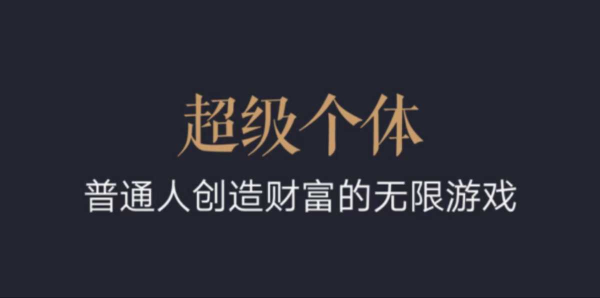 超级个体：2024-2025翻盘指南，普通人创造财富的无限游戏-成长印记